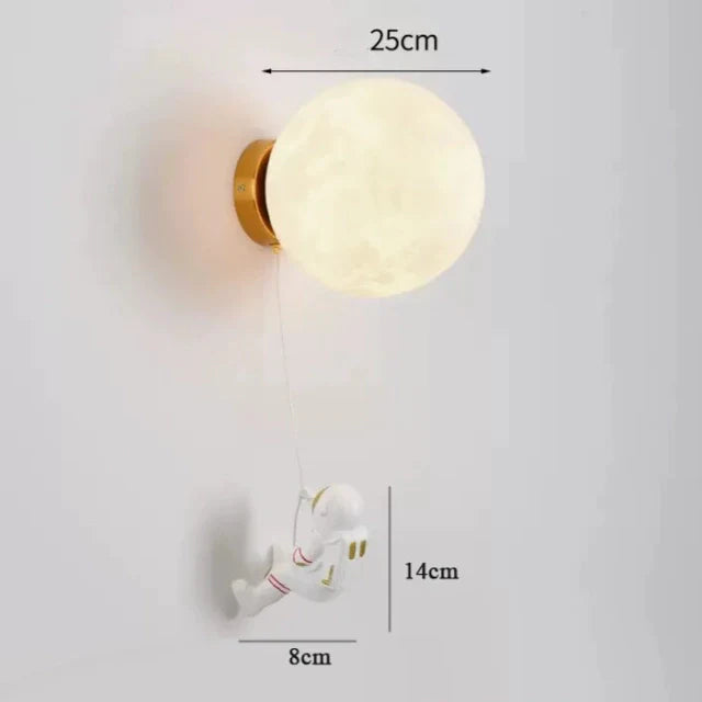 Luminária de Parede Lua e Astronauta - AstroStar™