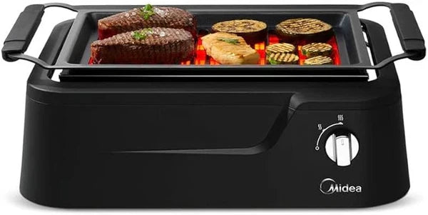 Churrasqueira Elétrica Grill Infravermelho E Sem Fumaça Smokeless Midea - Semana Do Consumidor