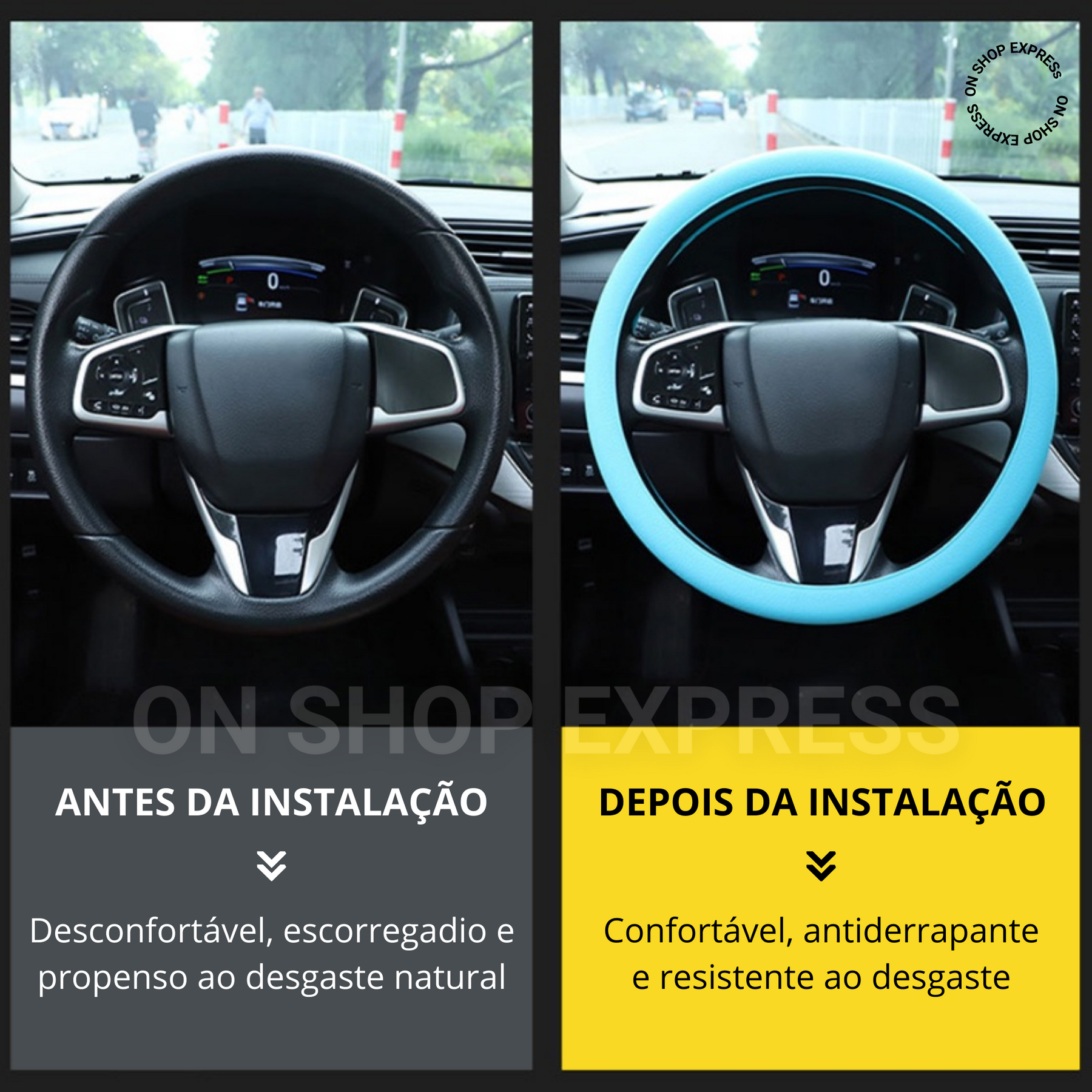 AutoGrip® - Capa de Volante Antiderrapante Universal