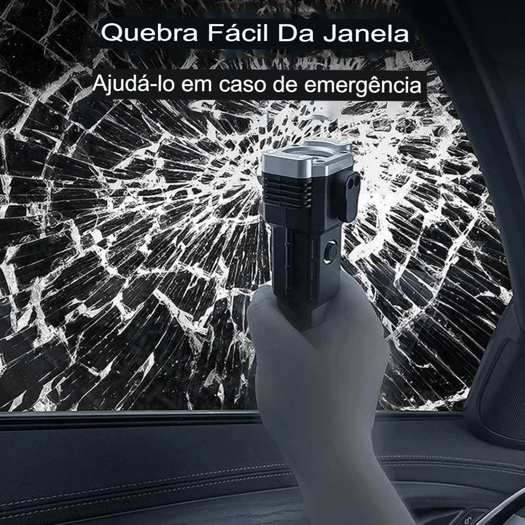 Lanterna Tática Multifuncional 4 em 1