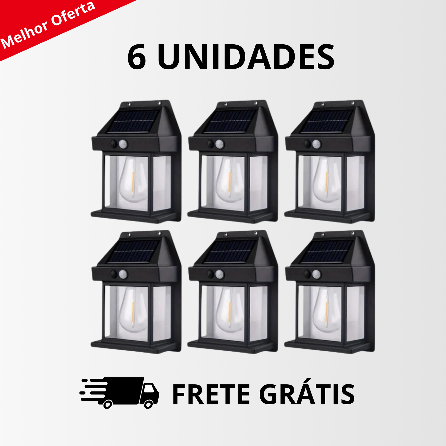 Refletor Solar EcoLux - Com Sensor de Presença