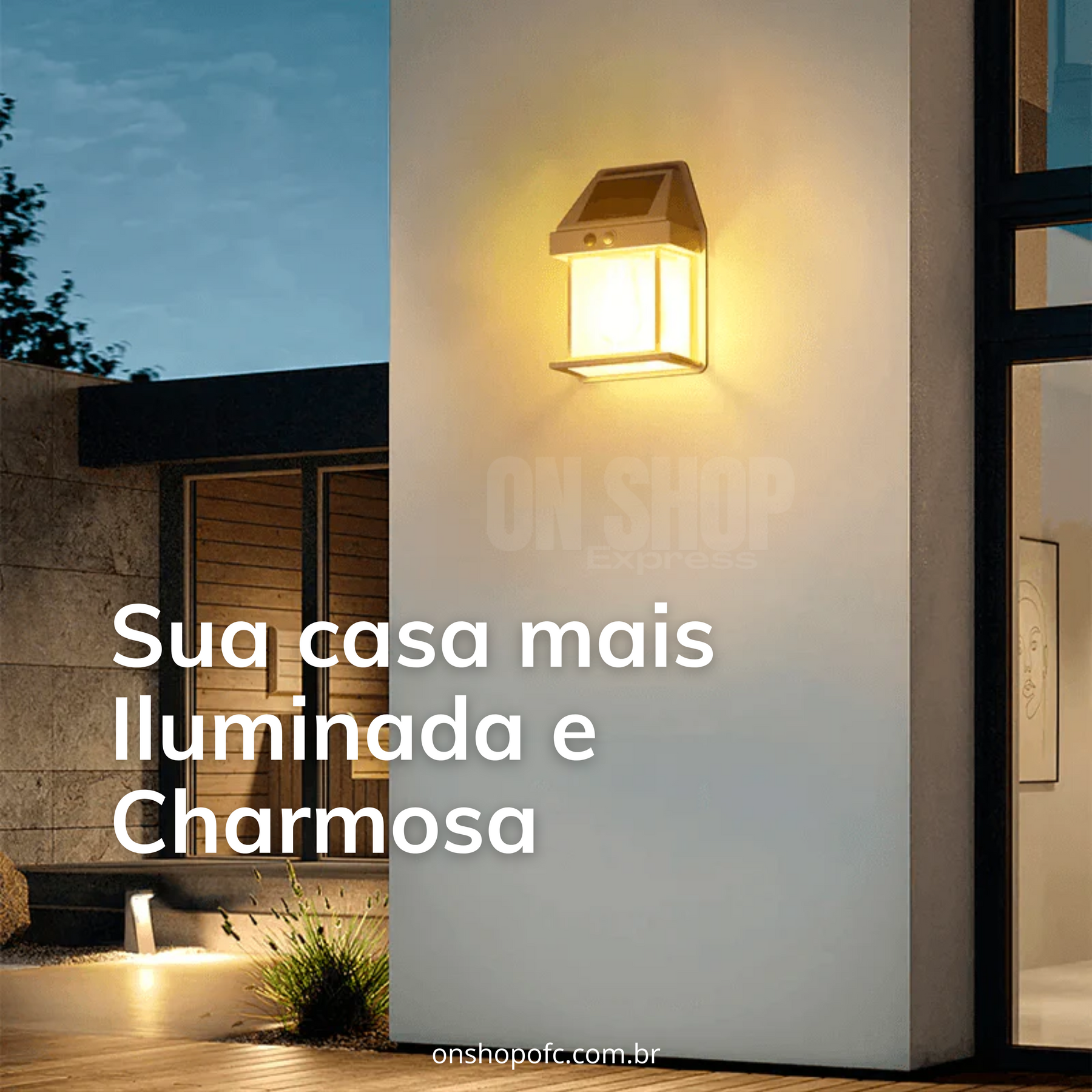 Refletor Solar EcoLux - Com Sensor de Presença