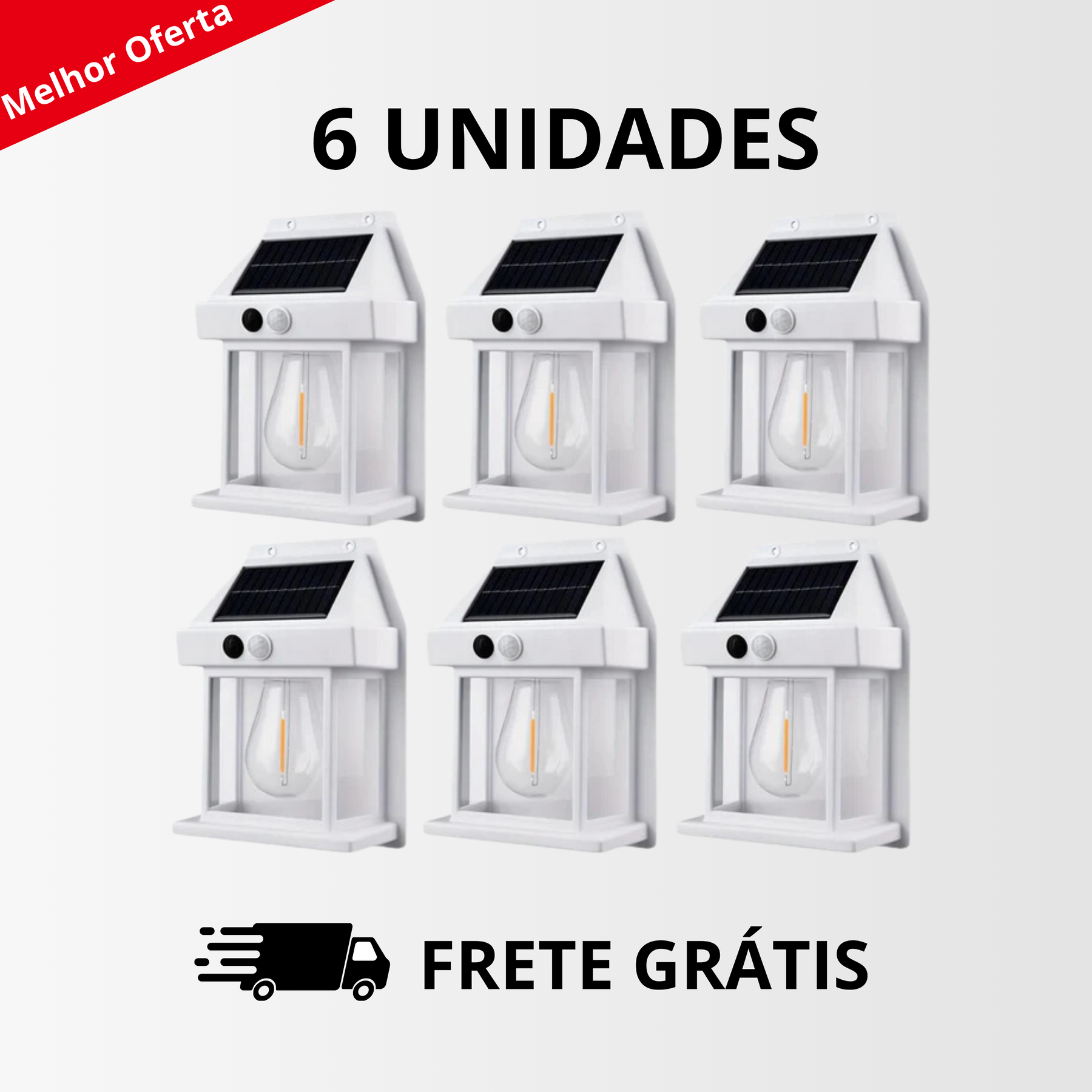 Refletor Solar EcoLux - Com Sensor de Presença