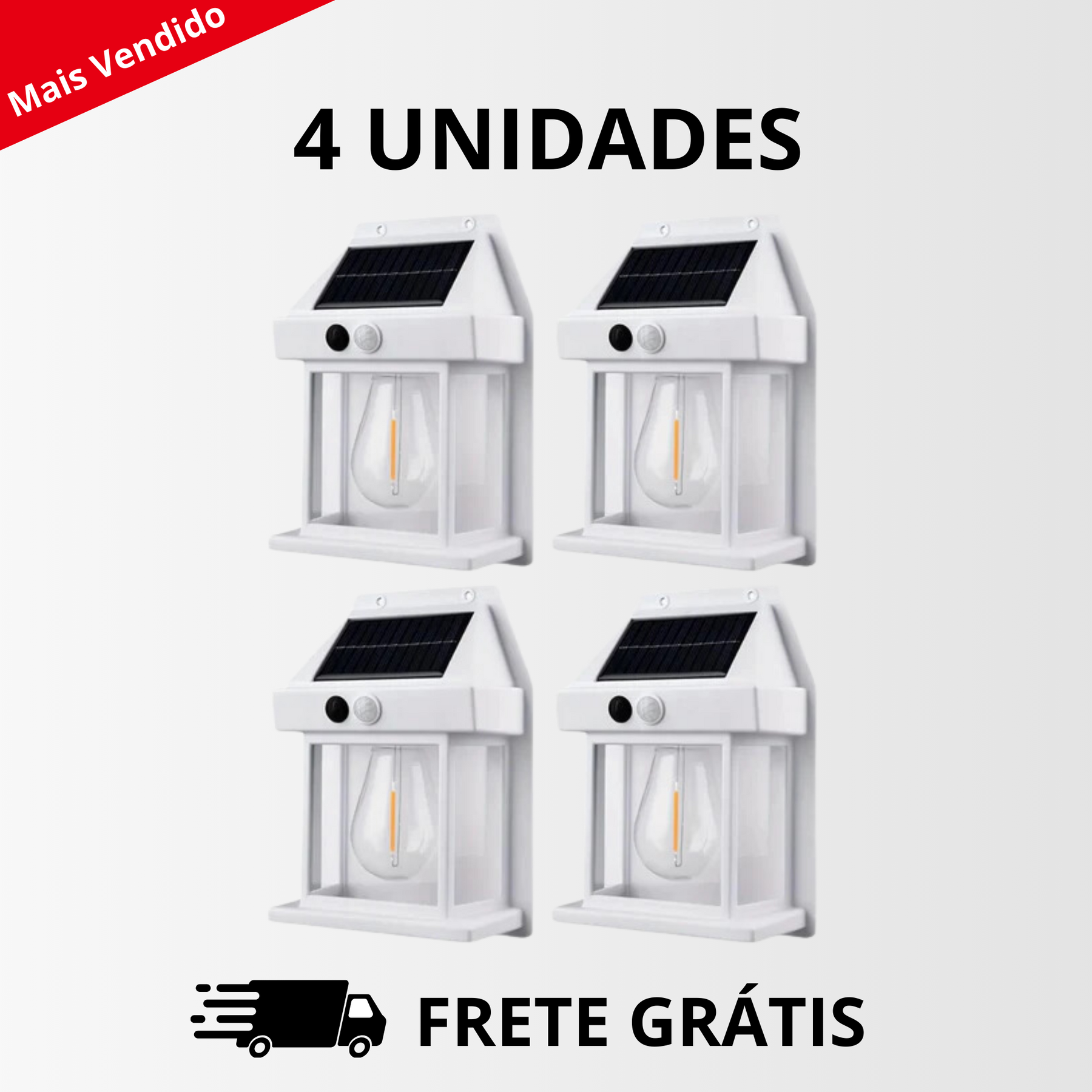 Refletor Solar EcoLux - Com Sensor de Presença