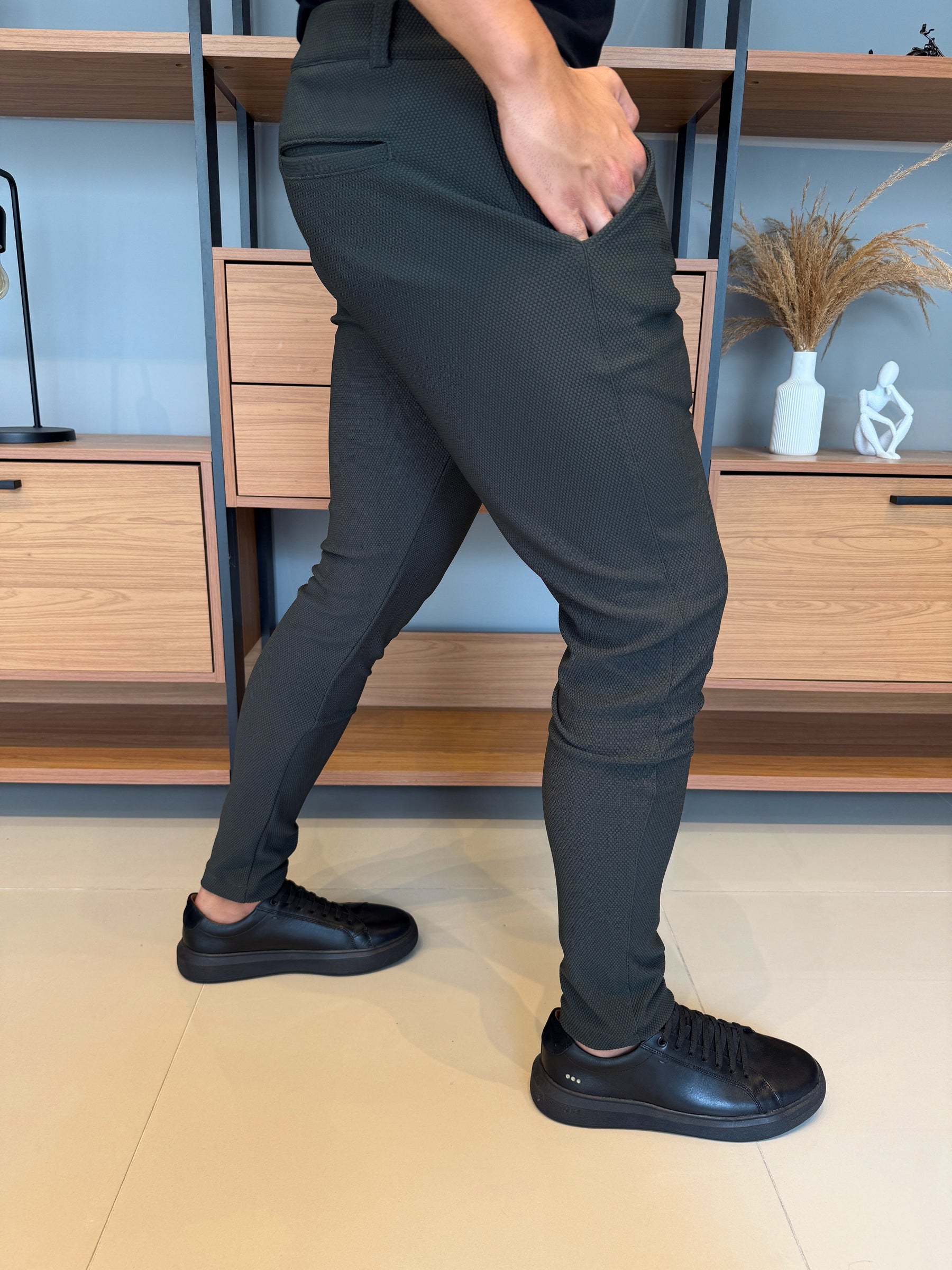Calça Granitto Textured Verde Musgo