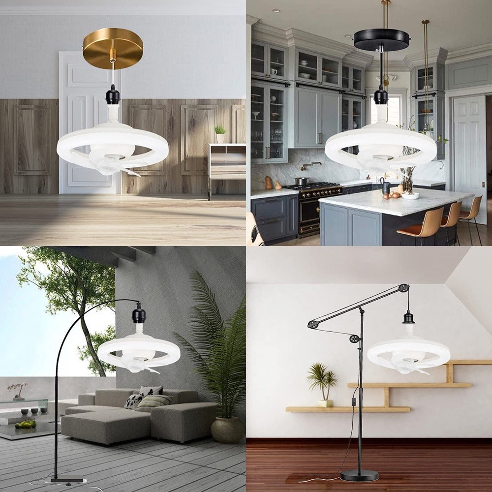 Luminária LED e Ventilador de Teto com Controle FanMaster Premium
