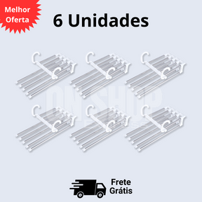 Cabide Mágico Retrátil - Suas Roupas Sempre Organizada