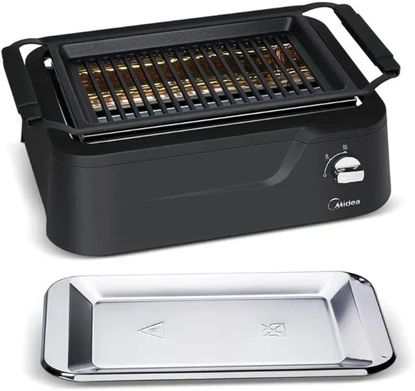 Churrasqueira Elétrica Grill Infravermelho E Sem Fumaça Smokeless Midea - Semana Do Consumidor