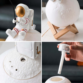 Umidificador de Ar e Luminária de Mesa Astronauta