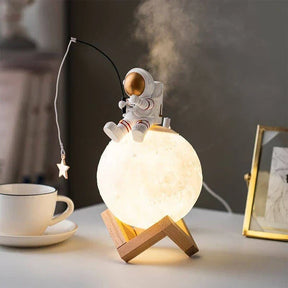 Umidificador de Ar e Luminária de Mesa Astronauta