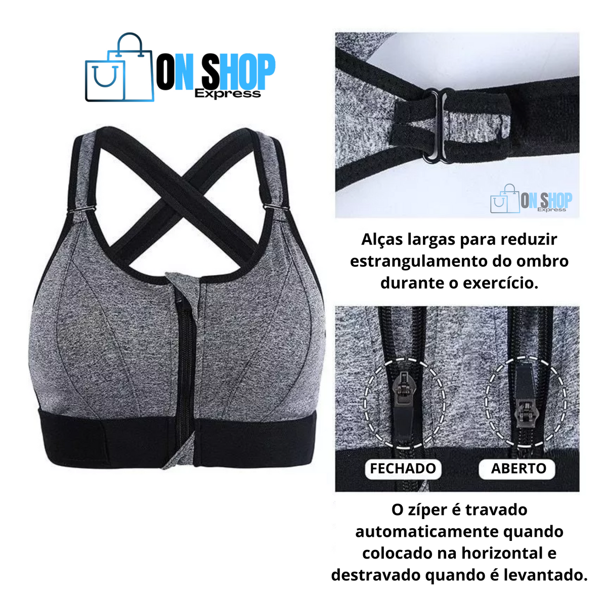 Sutiã Esportivo ActiveComfort® Liberdade Ativa & Conforto Total!