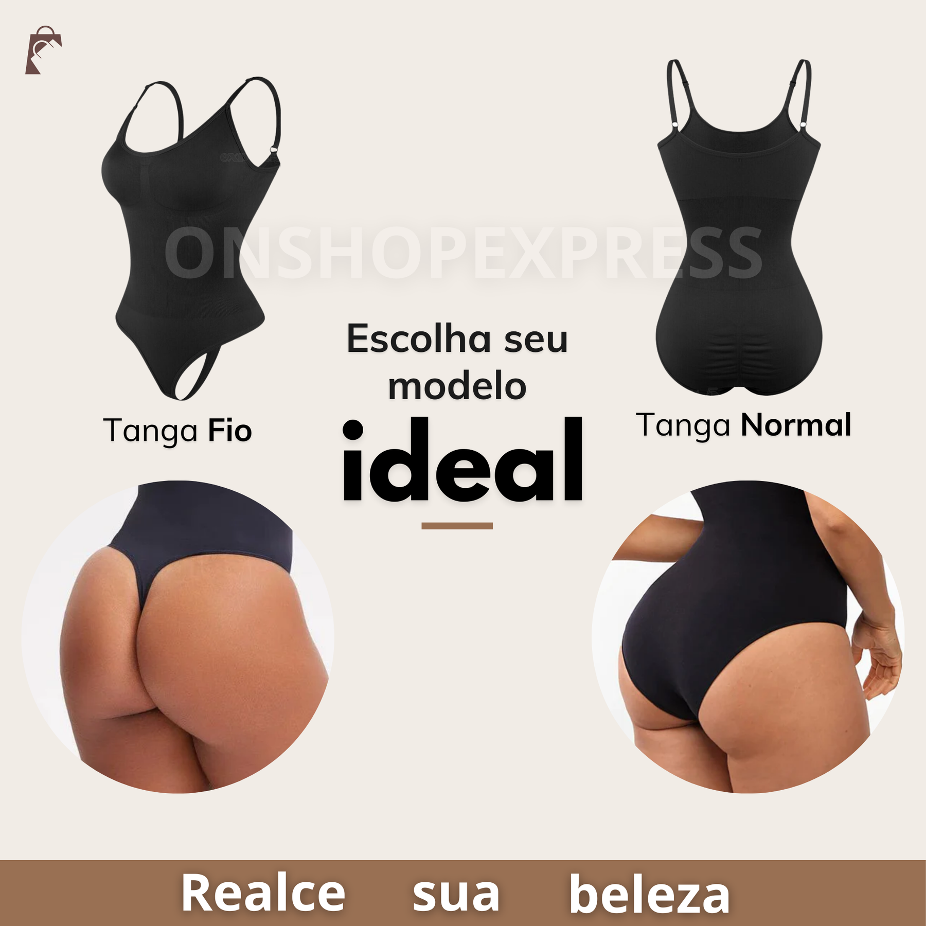Body Modelador - ShapeSlim [COMPRE 1 & LEVE 2]