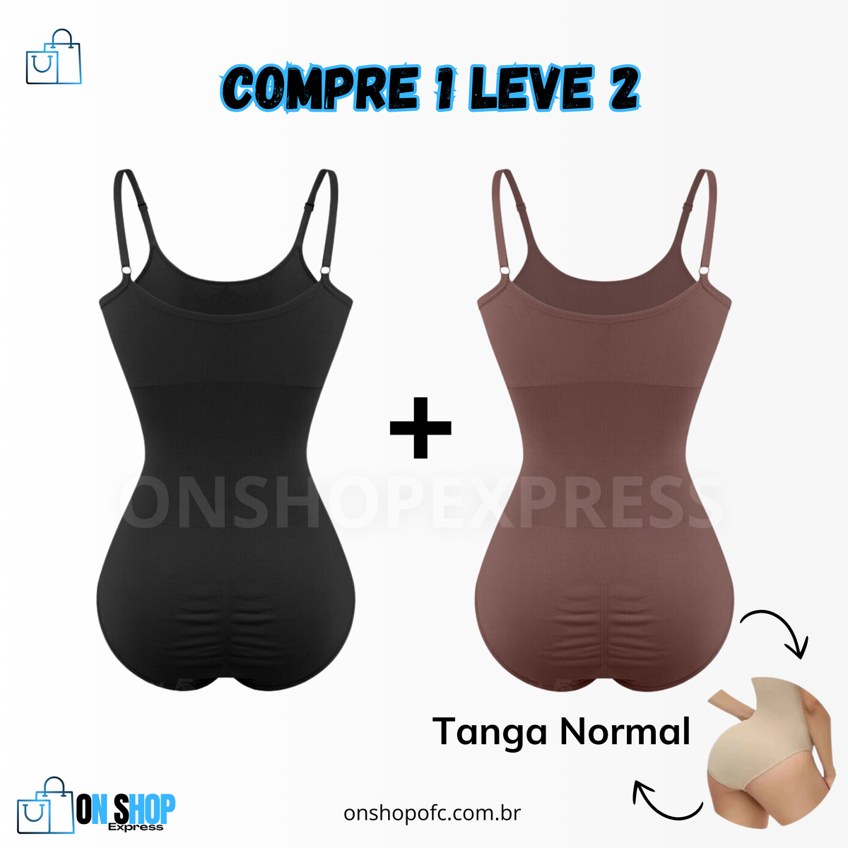 Body Modelador - ShapeSlim [COMPRE 1 & LEVE 2]