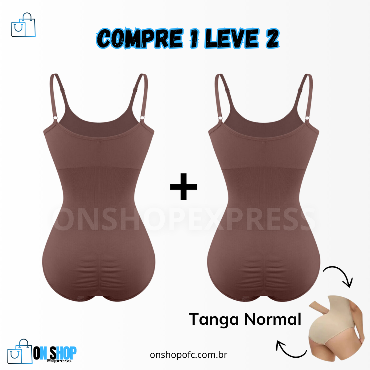 Body Modelador - ShapeSlim [COMPRE 1 & LEVE 2]