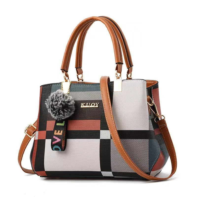 Bolsa de Ombro Feminina Vittoria Plaid™ + Brinde Exclusivo
