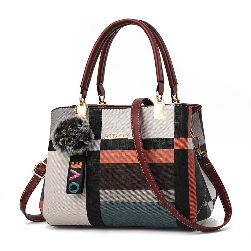 Bolsa de Ombro Feminina Vittoria Plaid™ + Brinde Exclusivo