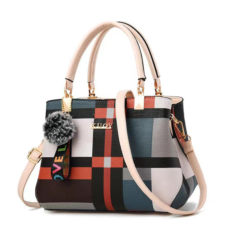 Bolsa de Ombro Feminina Vittoria Plaid™ + Brinde Exclusivo