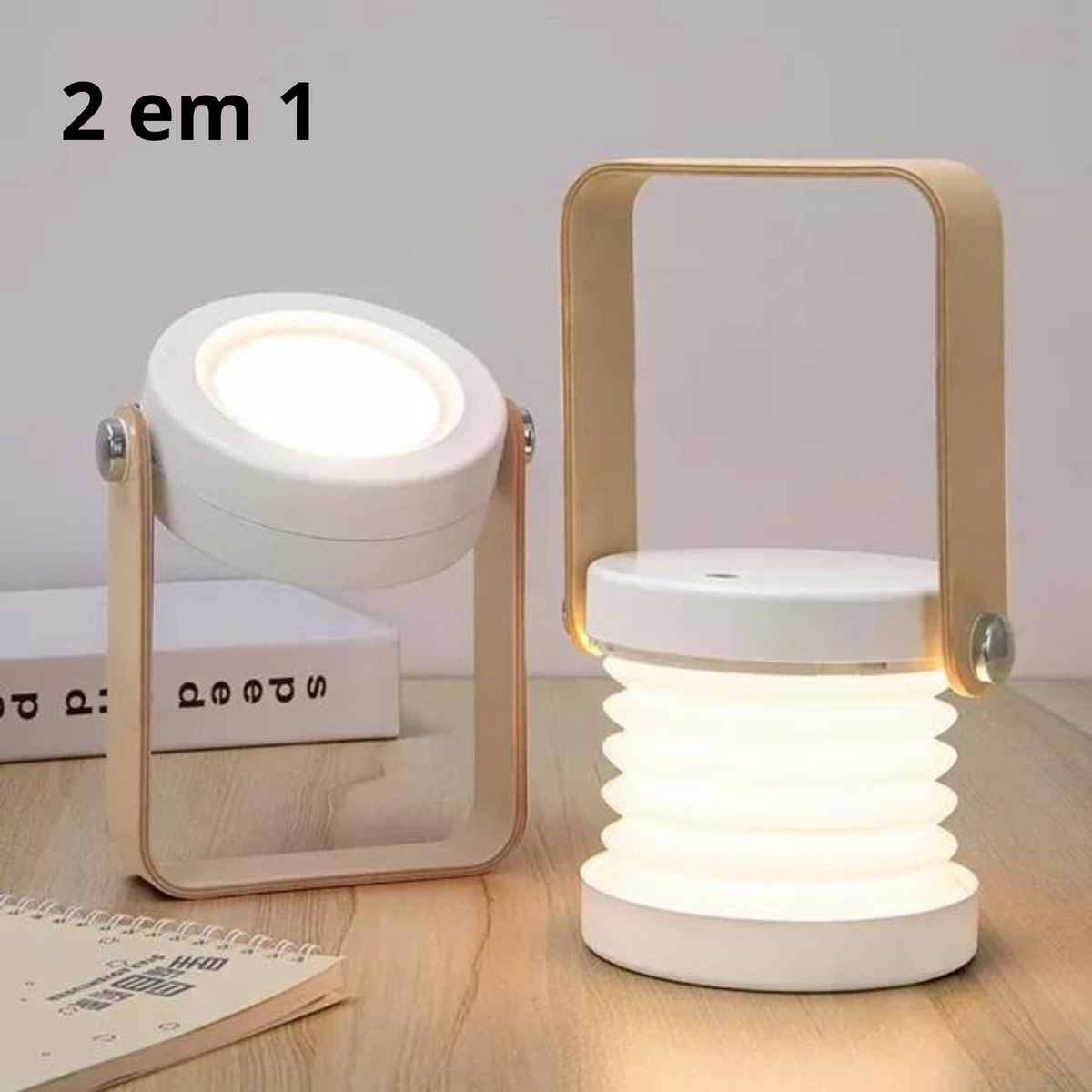 Luminária Sanfona 2 em 1 - DuoFlex­™