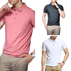 Kit de Camisa Masculina Anti Amassado, Anti Odor e Ultra Confortável (Pague 1 e Leve 3)