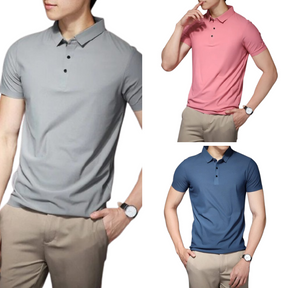 Kit de Camisa Masculina Anti Amassado, Anti Odor e Ultra Confortável (Pague 1 e Leve 3)