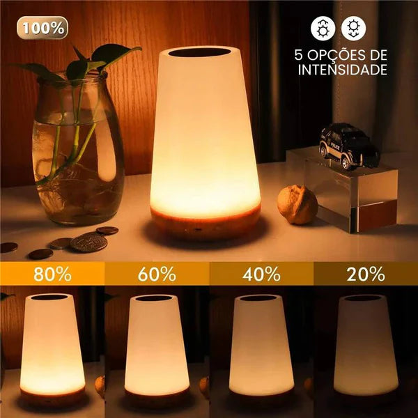 Luminária de Mesa LumiFlex™ - Iluminação RGB em 13 Cores
