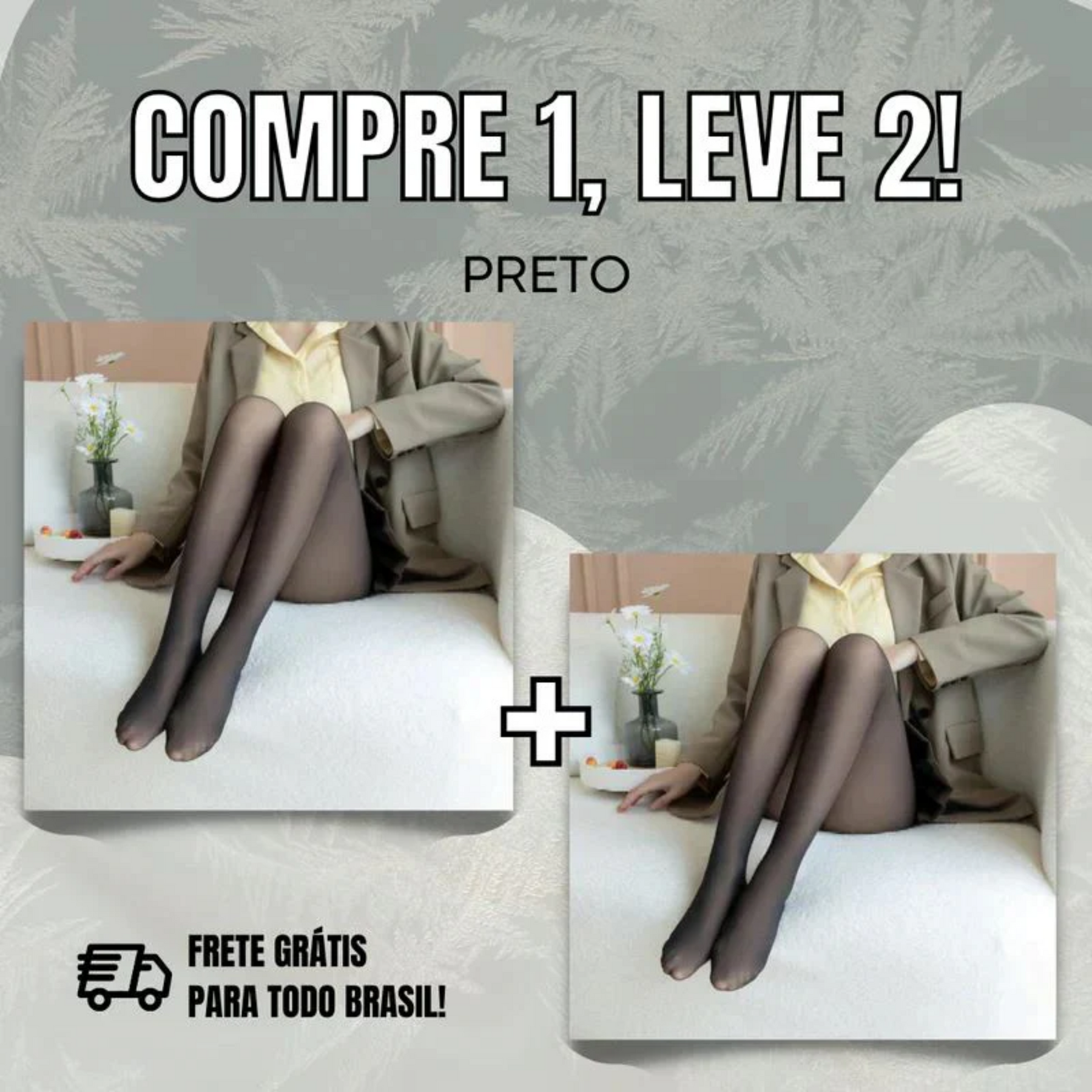 Meia-Calça Peluciada de Lã [COMPRE 1 LEVE 2]