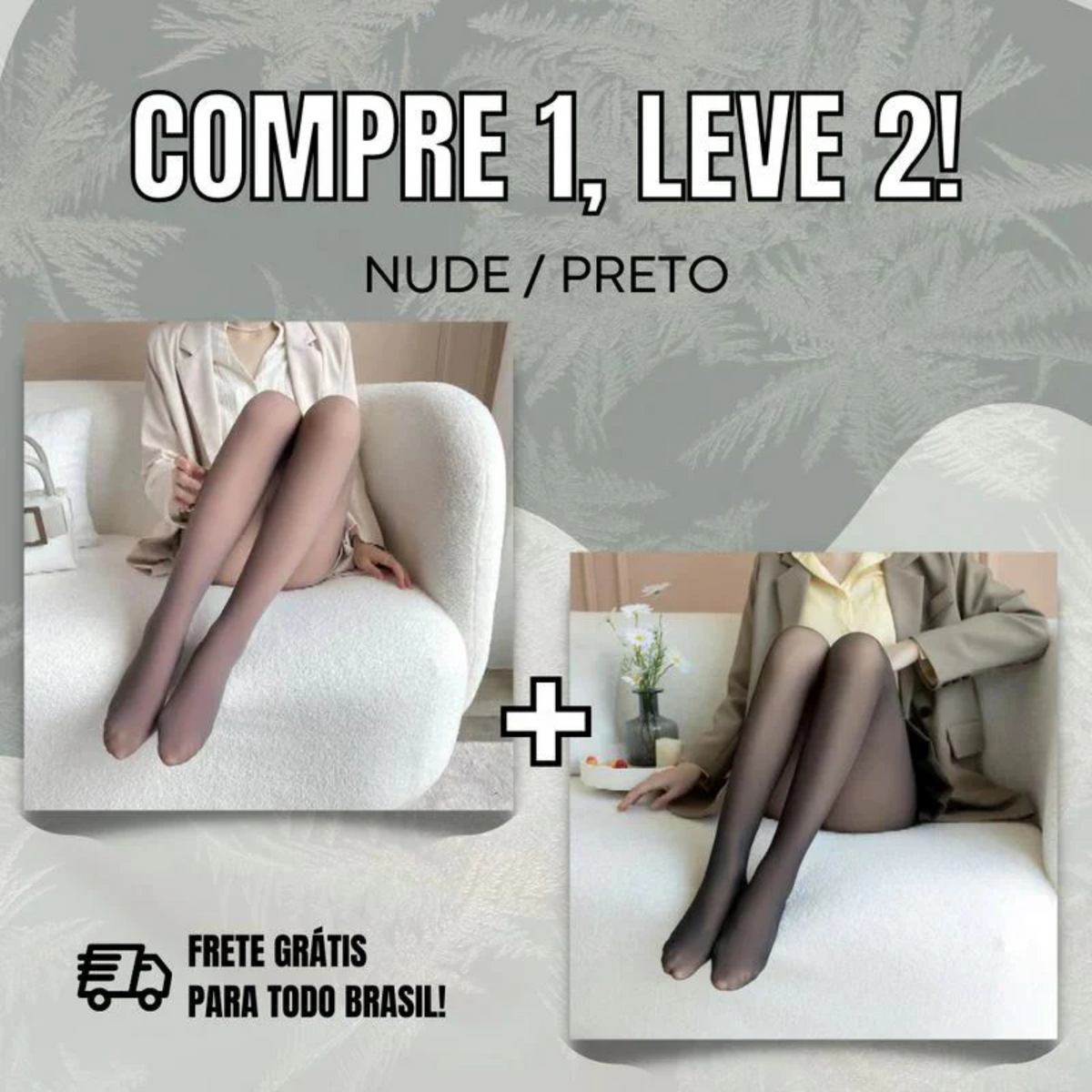 Meia-Calça Peluciada de Lã [COMPRE 1 LEVE 2]