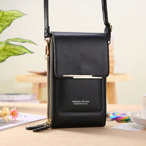Bolsa de Couro Legítimo Forever Better™  - Porta Celular Premium
