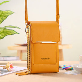 Bolsa de Couro Legítimo Forever Better™  - Porta Celular Premium