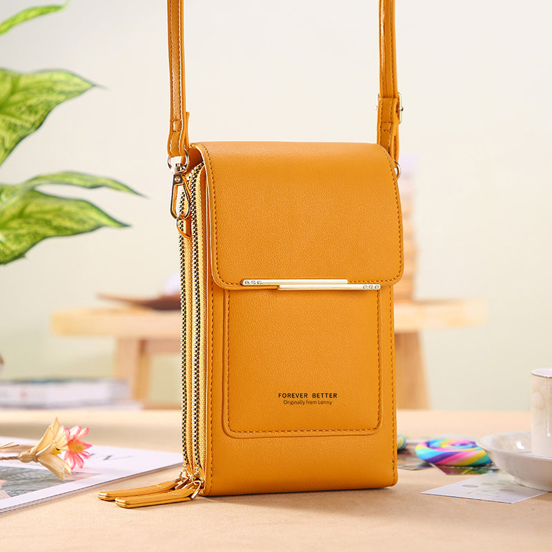 Bolsa de Couro Legítimo Forever Better™  - Porta Celular Premium