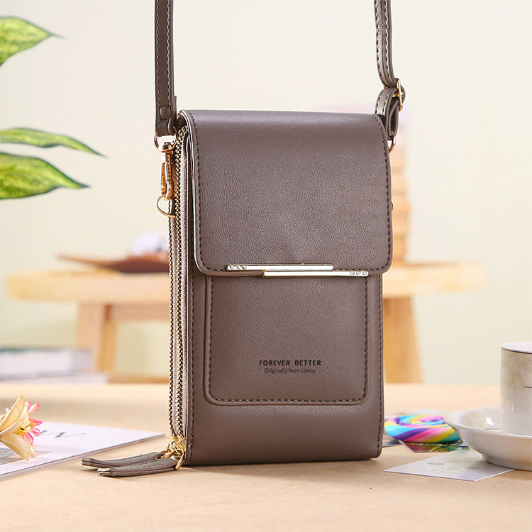 Bolsa de Couro Legítimo Forever Better™  - Porta Celular Premium