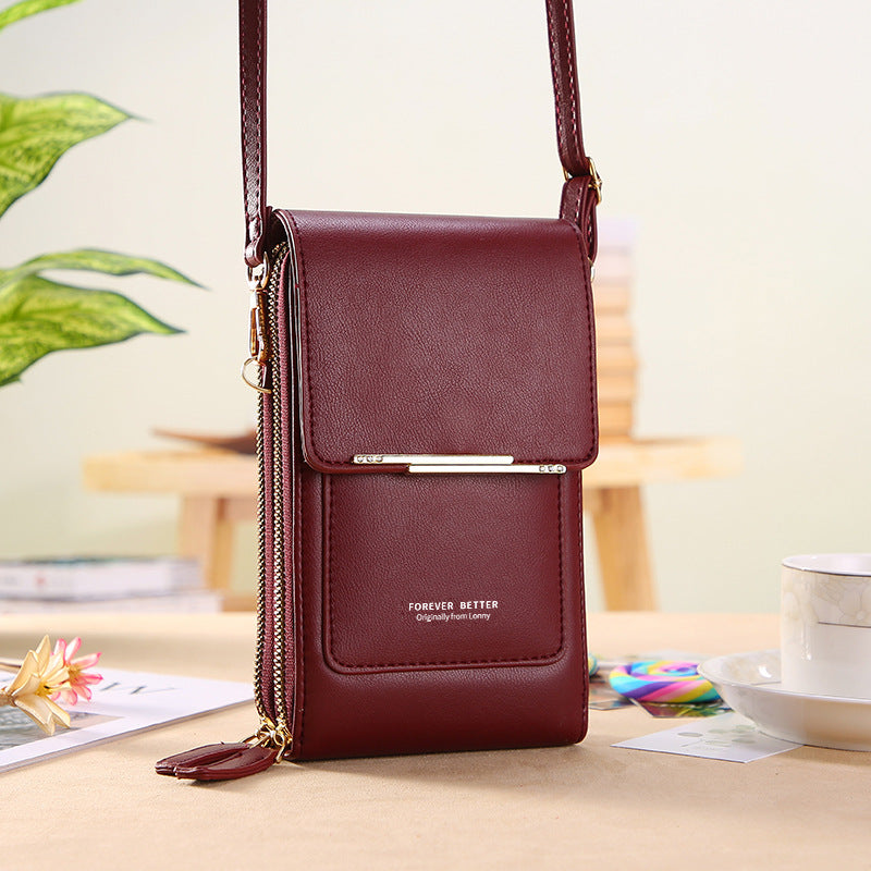 Bolsa de Couro Legítimo Forever Better™  - Porta Celular Premium