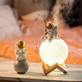 Umidificador de Ar e Luminária de Mesa Astronauta