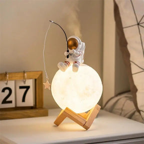 Umidificador de Ar e Luminária de Mesa Astronauta
