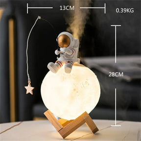 Umidificador de Ar e Luminária de Mesa Astronauta