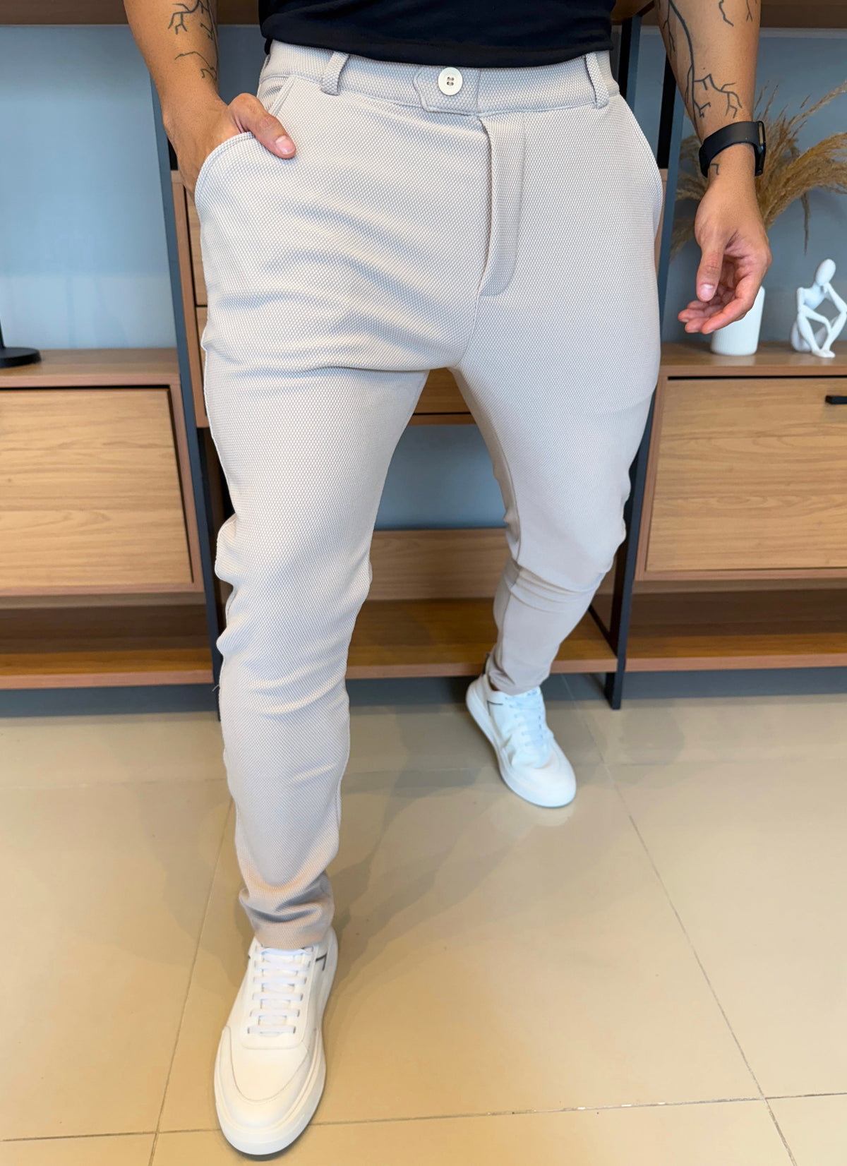 Calça Granitto Textured Khaki