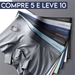 Ice Boxer Pro™ - Cueca de Seda Térmica - [KIT COM 10]