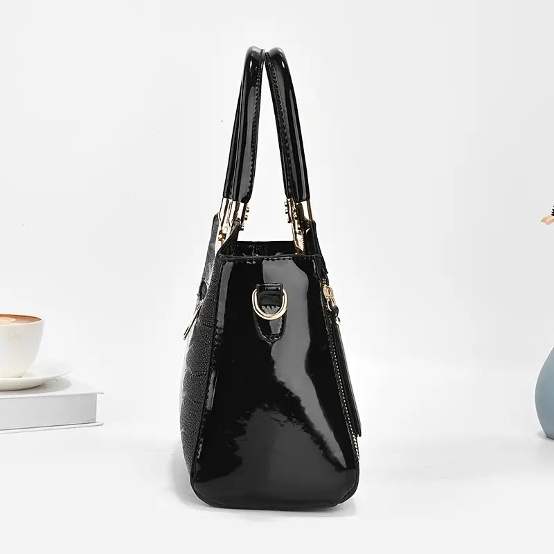Bolsa Feminina Couro Prestige Glamour­™ + Bolsa de Mão [BRINDE EXCLUSIVO]