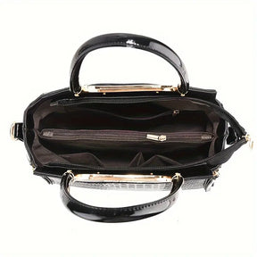 Bolsa Feminina Couro Prestige Glamour­™ + Bolsa de Mão [BRINDE EXCLUSIVO]