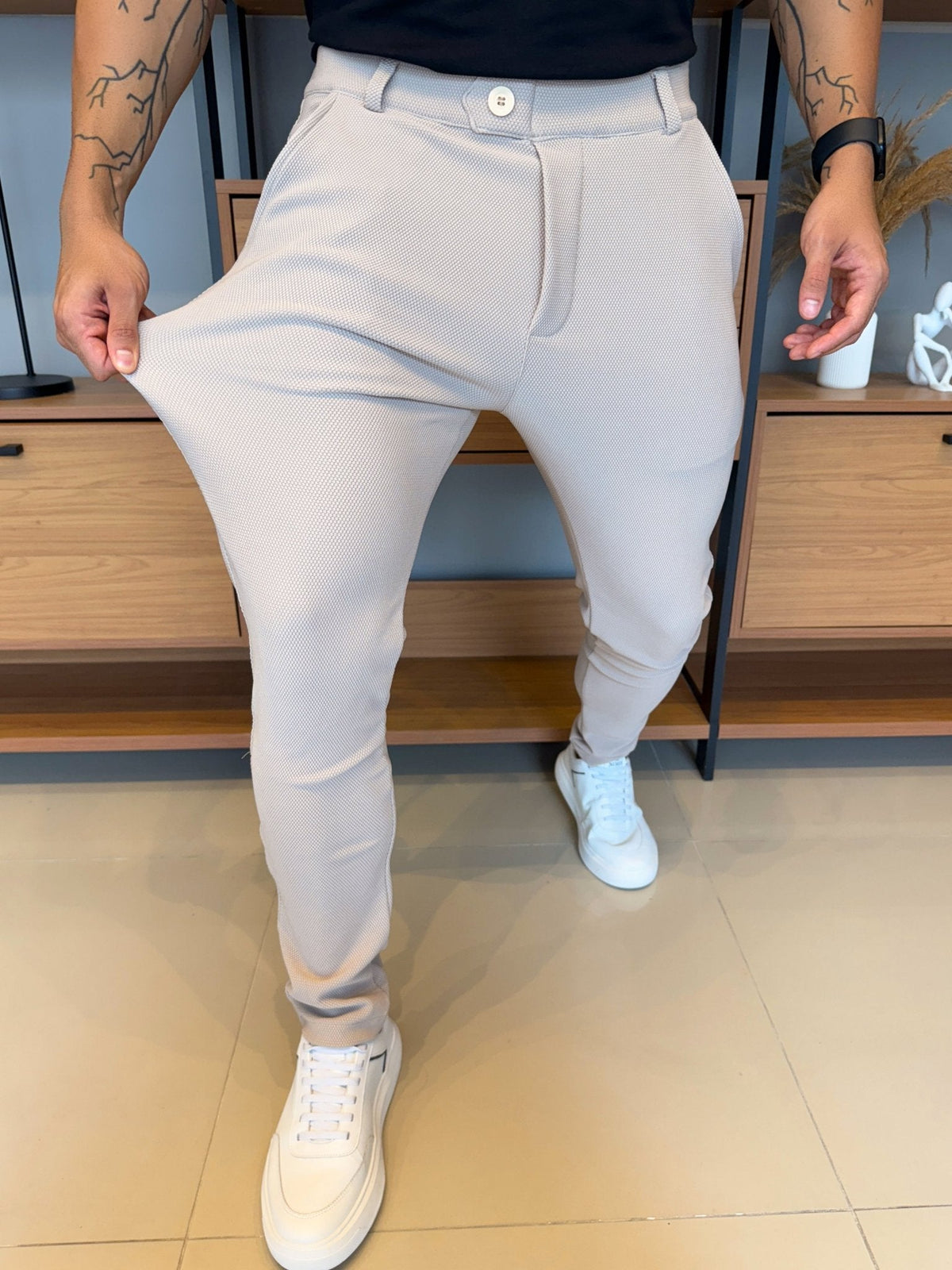 Calça Granitto Textured Khaki