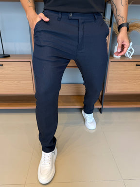 Calça Linho Alfaitaria Marinho