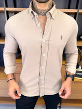 Camisa Polo Ralph. Khaki Sarja Logo Colors