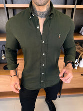 Camisa Polo Ralph. Verde Musgo Sarja Logo Colors