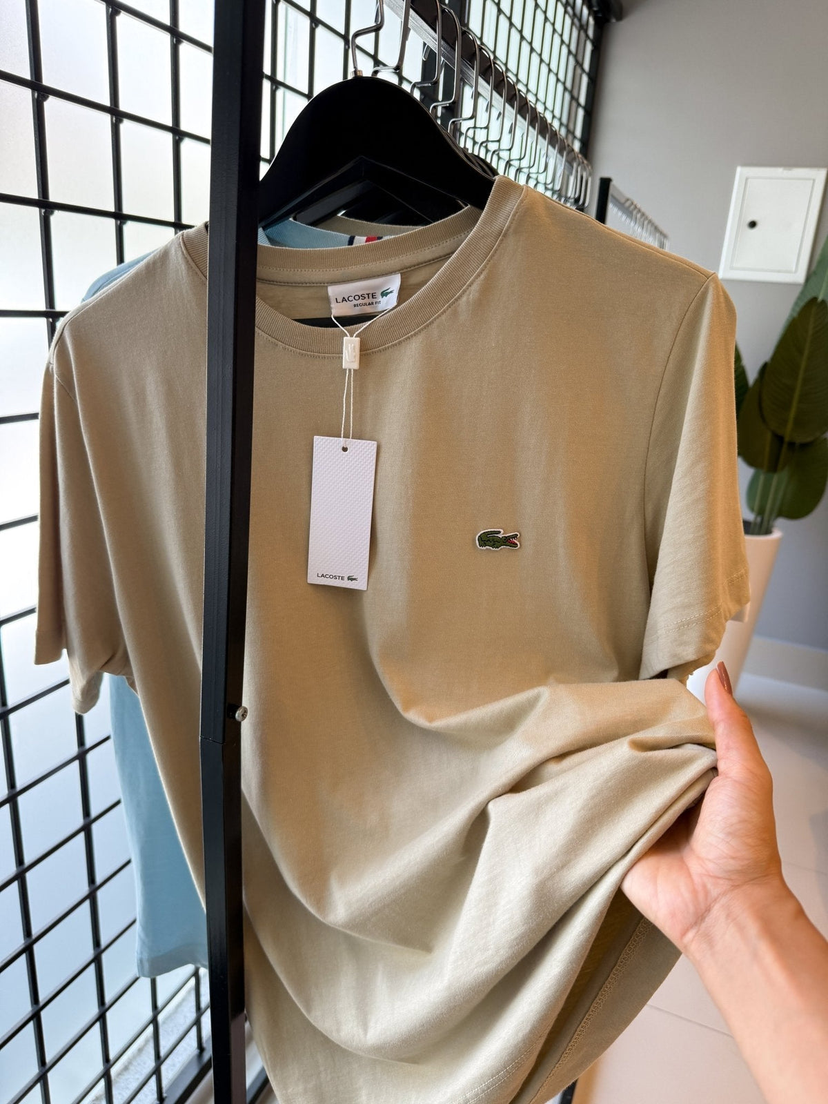 Camiseta Lacoste Pima Cotton Bege