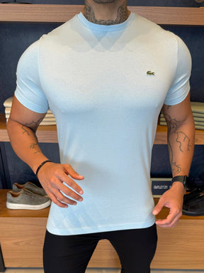 Camiseta Lacoste Pima Cotton Azul Claro