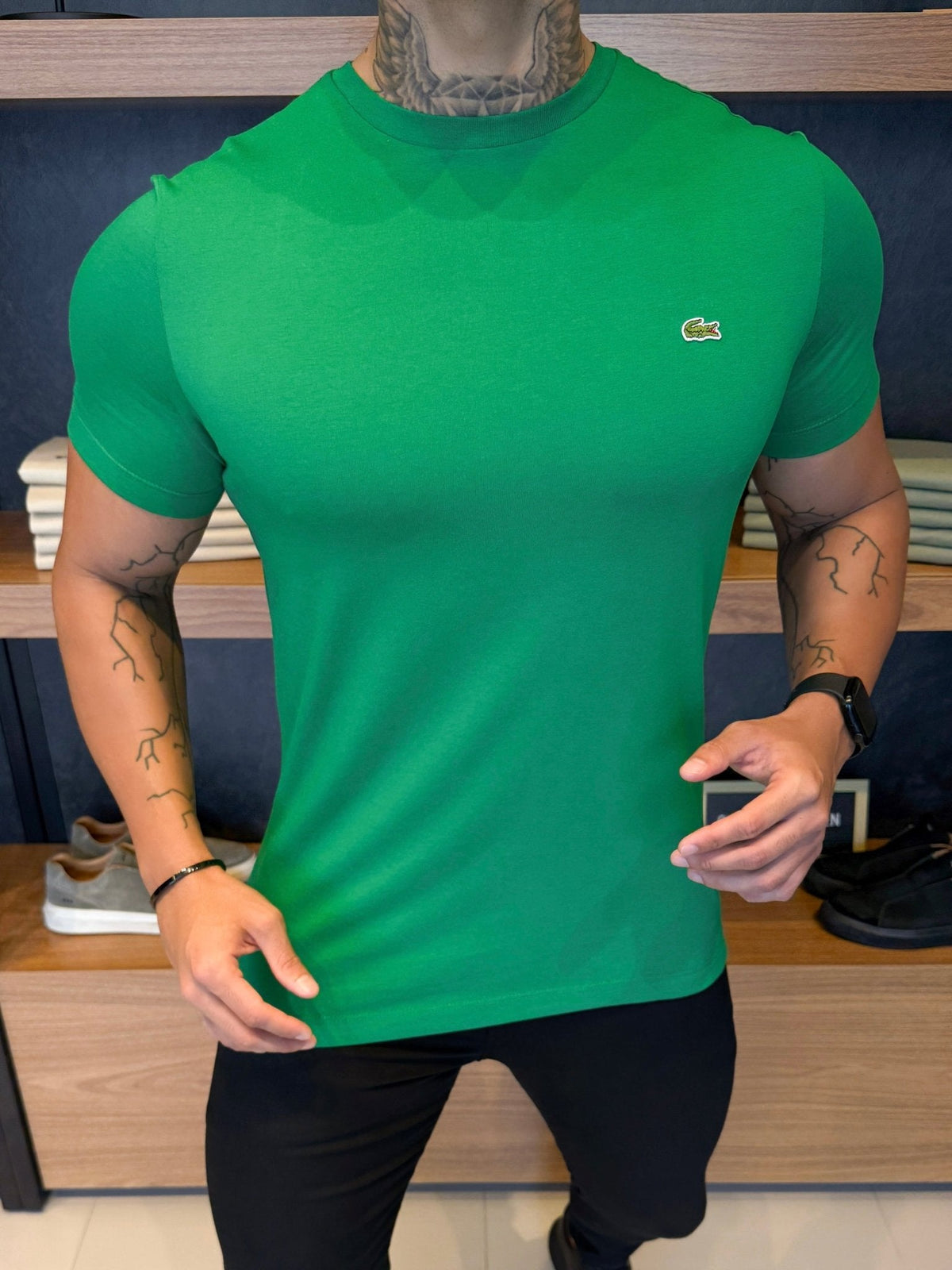 Camiseta Lacoste Pima Cotton Verde