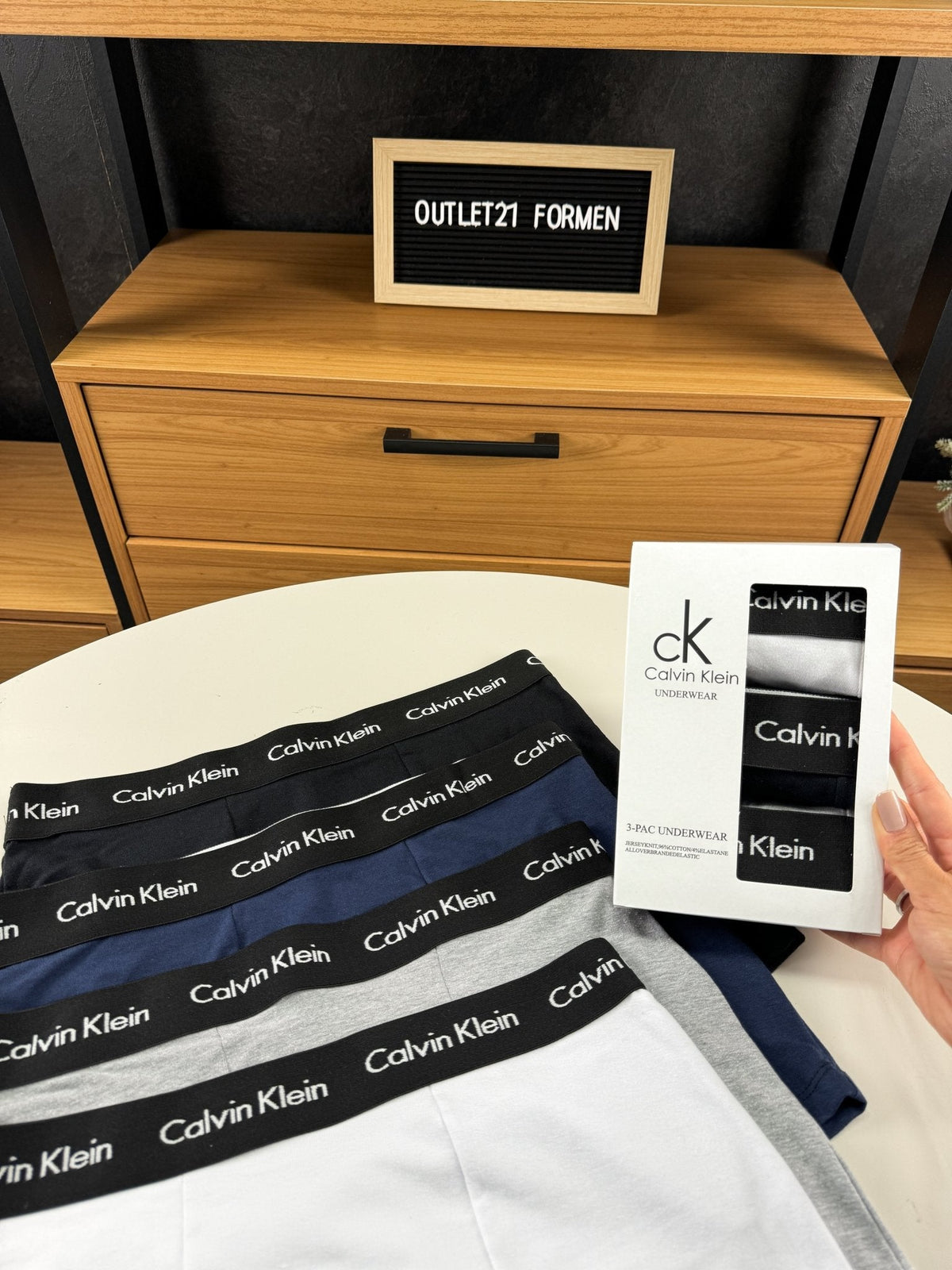 Cuecas Calvin Kit com 3 Peças