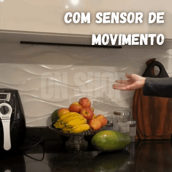 Luminária Recarregável com Sensor de Movimento (COMPRE 1 LEVE 2)