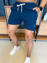 Short Ralph. Marinho Logo Azul bebê
