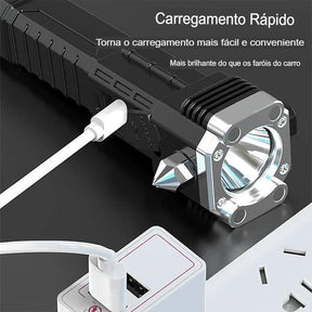 Lanterna Tática Multifuncional 4 em 1